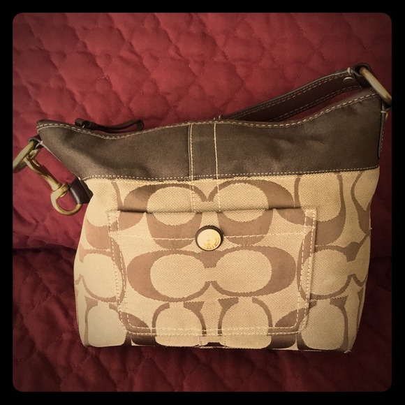 Coach brown purse - Picture 1 of 3